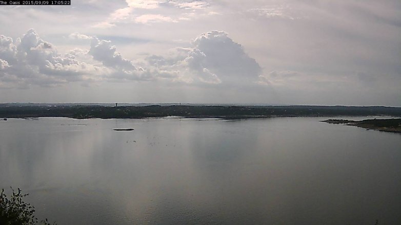 Lake Travis webcam, September 9, 2015 4:10 PM CT