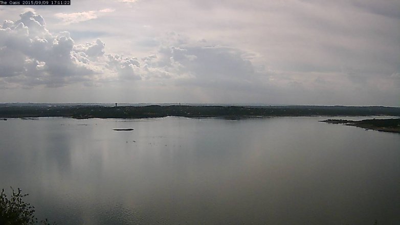 Lake Travis webcam, September 9, 2015 4:15 PM CT