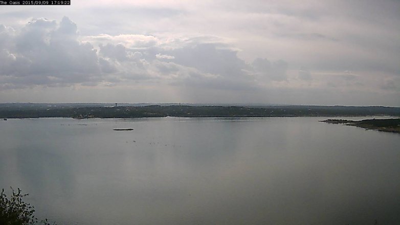 Lake Travis webcam, September 9, 2015 4:25 PM CT