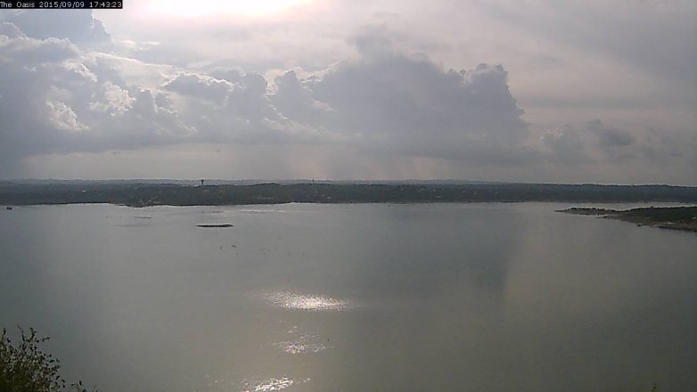 Lake Travis webcam, September 9, 2015 4:50 PM CT