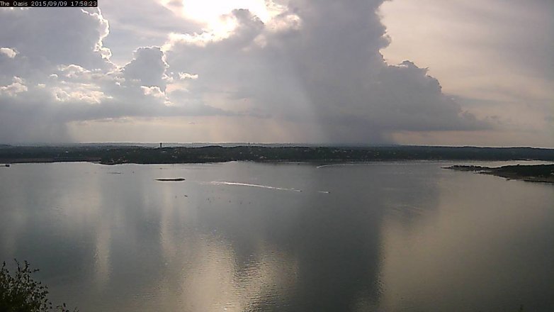 Lake Travis webcam, September 9, 2015 5:05 PM CT