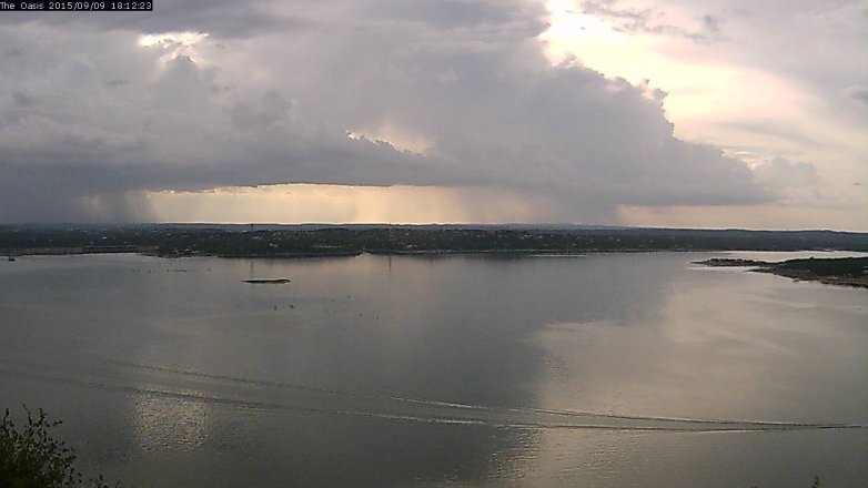 Lake Travis webcam, September 9, 2015 5:20 PM CT