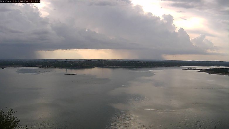 Lake Travis webcam, September 9, 2015 5:25 PM CT