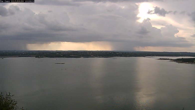 Lake Travis webcam, September 9, 2015 5:35 PM CT