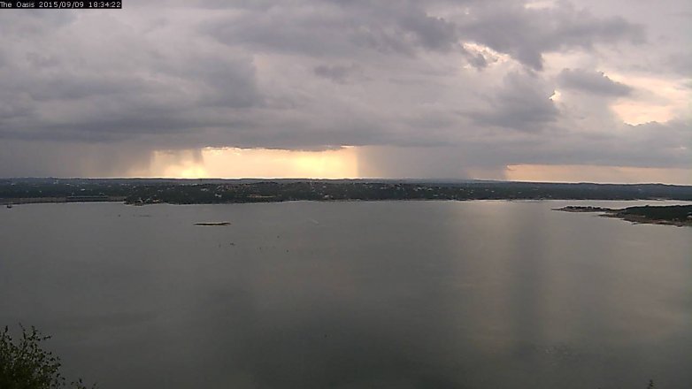 Lake Travis webcam, September 9, 2015 5:40 PM CT