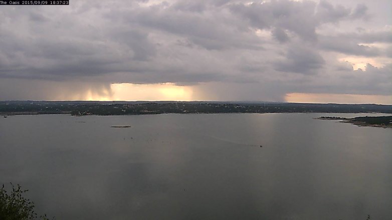 Lake Travis webcam, September 9, 2015 5:45 PM CT