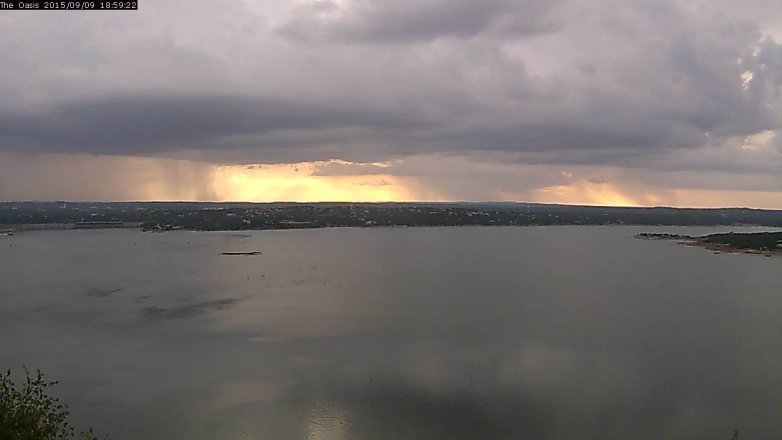 Lake Travis webcam, September 9, 2015 6:05 PM CT