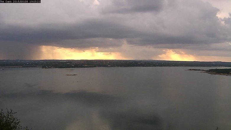 Lake Travis webcam, September 9, 2015 6:10 PM CT