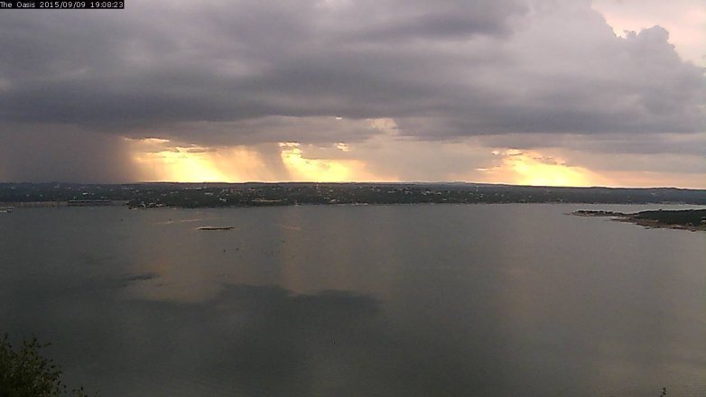 Lake Travis webcam, September 9, 2015 6:15 PM CT