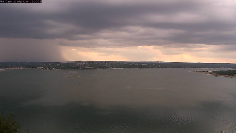 Lake Travis webcam, September 9, 2015 6:25 PM CT