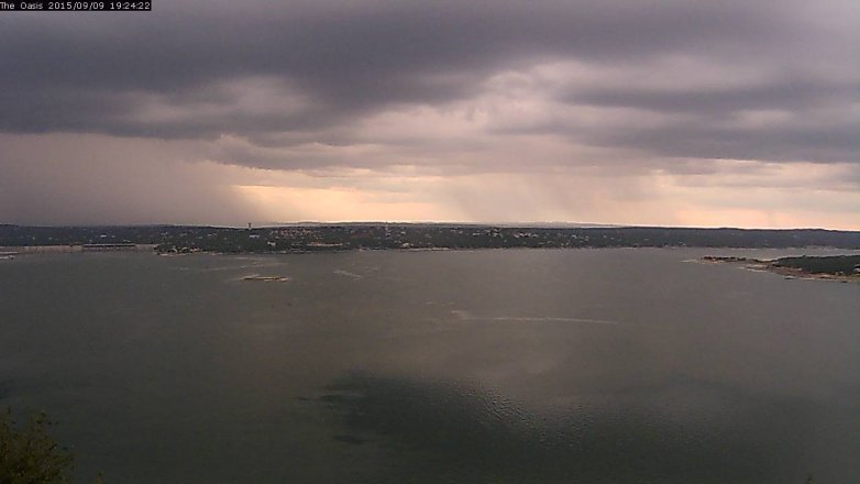 Lake Travis webcam, September 9, 2015 6:30 PM CT
