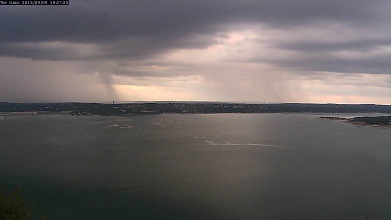 Lake Travis webcam, September 9, 2015 6:35 PM CT