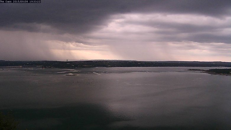 Lake Travis webcam, September 9, 2015 6:40 PM CT