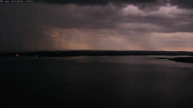 Lake Travis webcam, September 9, 2015 6:55 PM CT