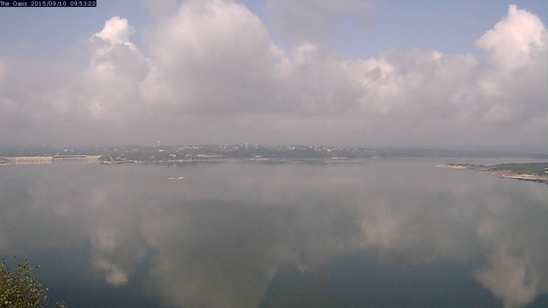 Lake Travis webcam, September 10, 2015 9:00 AM CT