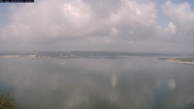 Lake Travis webcam, September 10, 2015 9:15 AM CT