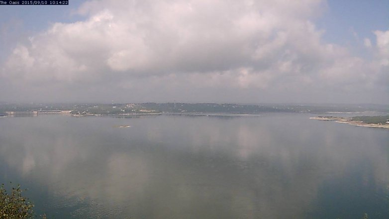 Lake Travis webcam, September 10, 2015 9:20 AM CT