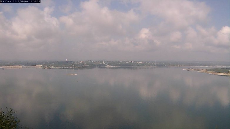 Lake Travis webcam, September 10, 2015 9:30 AM CT