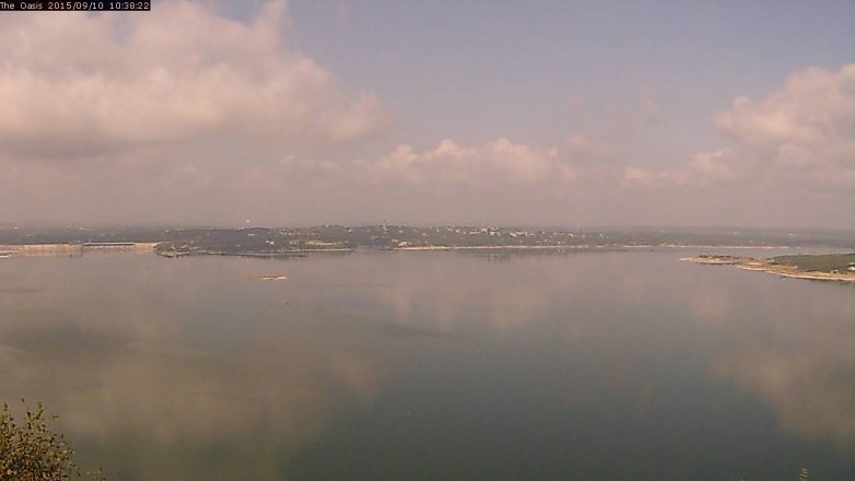 Lake Travis webcam, September 10, 2015 9:45 AM CT