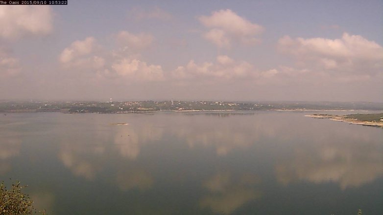 Lake Travis webcam, September 10, 2015 10:00 AM CT