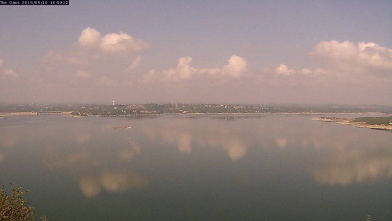 Lake Travis webcam, September 10, 2015 10:05 AM CT