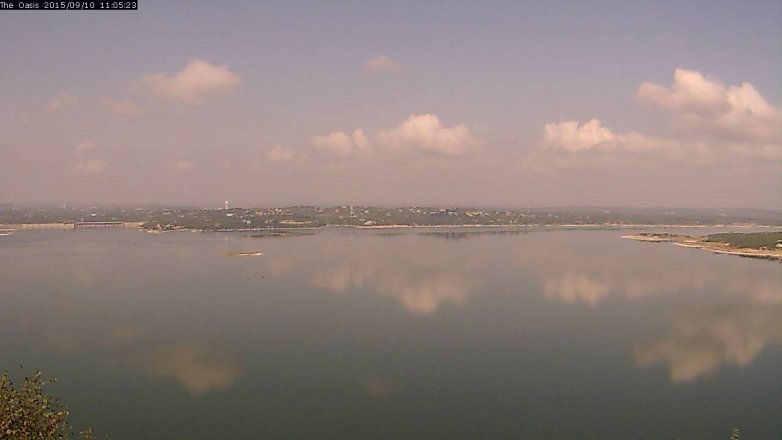 Lake Travis webcam, September 10, 2015 10:10 AM CT