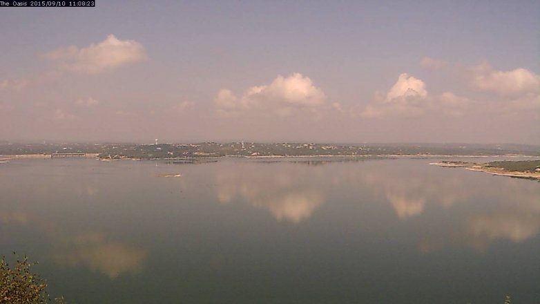 Lake Travis webcam, September 10, 2015 10:15 AM CT