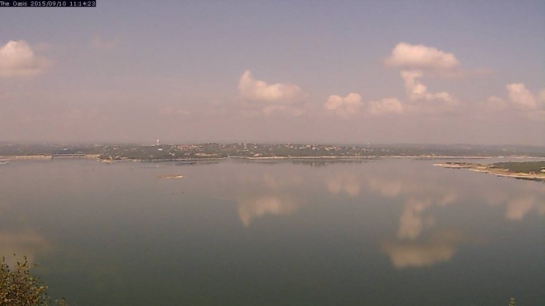 Lake Travis webcam, September 10, 2015 10:20 AM CT