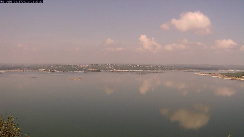 Lake Travis webcam, September 10, 2015 10:25 AM CT