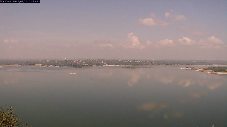 Lake Travis webcam, September 10, 2015 10:30 AM CT