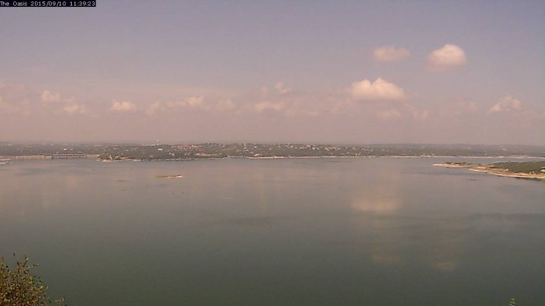 Lake Travis webcam, September 10, 2015 10:45 AM CT
