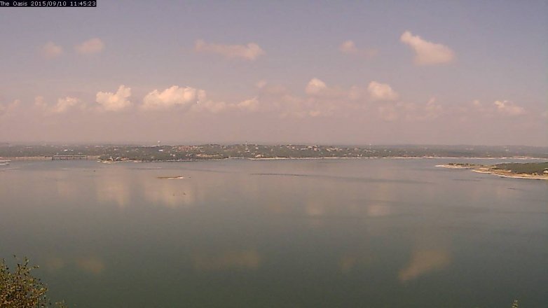 Lake Travis webcam, September 10, 2015 10:50 AM CT