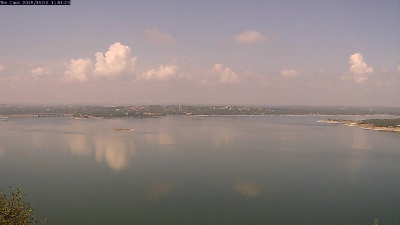 Lake Travis webcam, September 10, 2015 10:55 AM CT