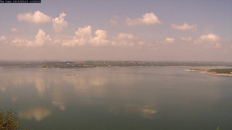 Lake Travis webcam, September 10, 2015 11:05 AM CT