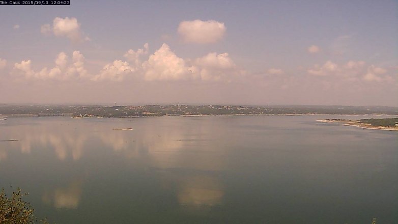 Lake Travis webcam, September 10, 2015 11:10 AM CT
