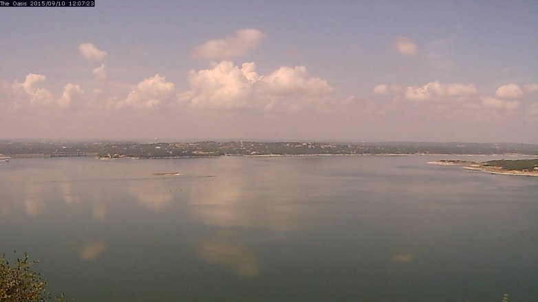 Lake Travis webcam, September 10, 2015 11:15 AM CT