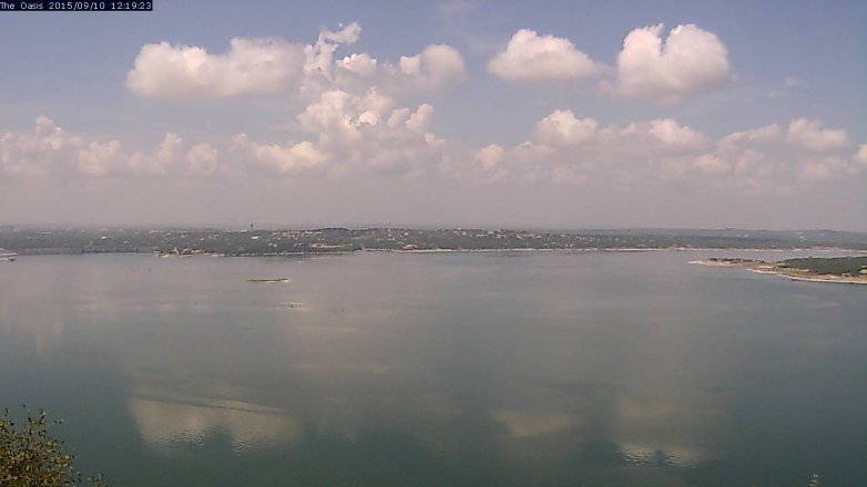 Lake Travis webcam, September 10, 2015 11:25 AM CT