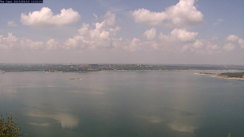 Lake Travis webcam, September 10, 2015 11:30 AM CT
