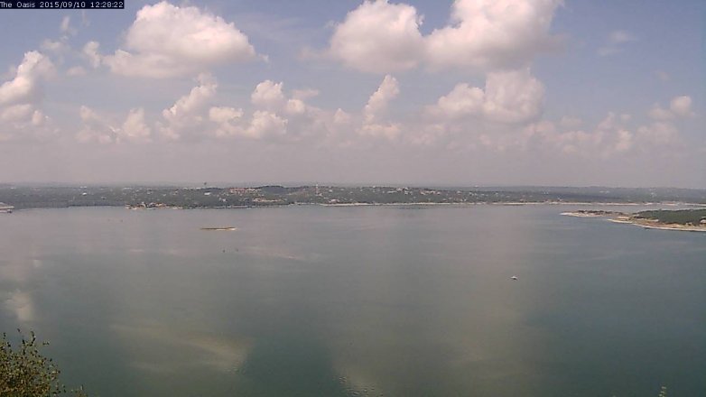 Lake Travis webcam, September 10, 2015 11:35 AM CT