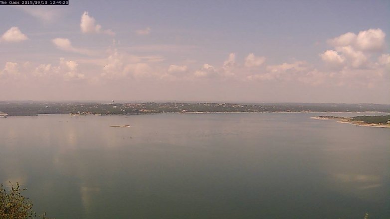 Lake Travis webcam, September 10, 2015 11:55 AM CT