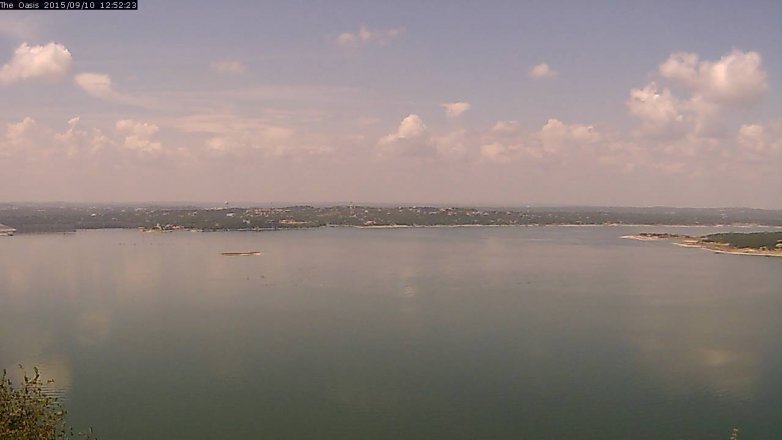 Lake Travis webcam, September 10, 2015 12:00 PM CT
