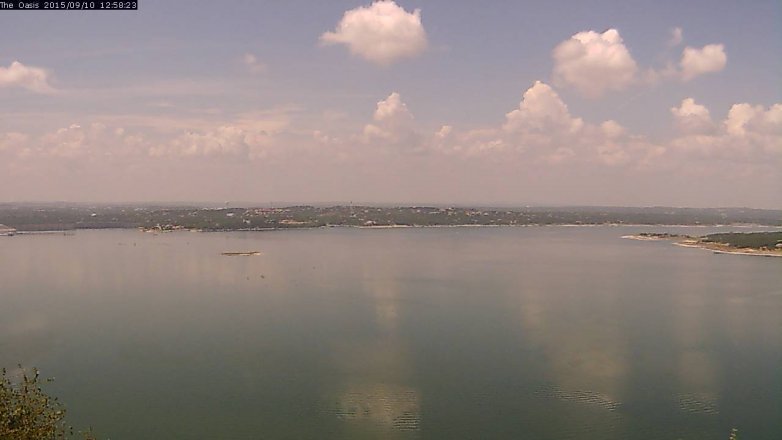 Lake Travis webcam, September 10, 2015 12:05 PM CT