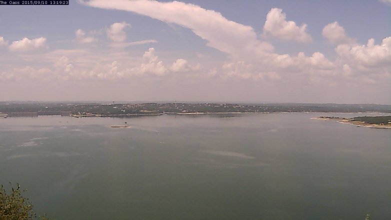 Lake Travis webcam, September 10, 2015 12:25 PM CT