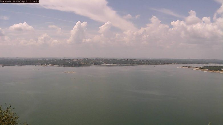 Lake Travis webcam, September 10, 2015 12:40 PM CT