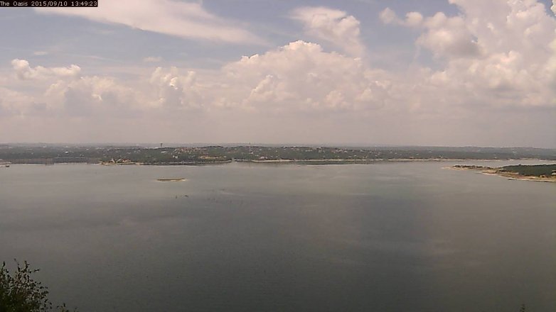 Lake Travis webcam, September 10, 2015 12:55 PM CT