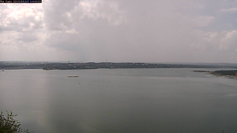 Lake Travis webcam, September 10, 2015 1:50 PM CT