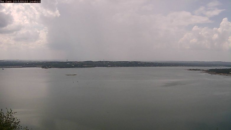Lake Travis webcam, September 10, 2015 1:55 PM CT