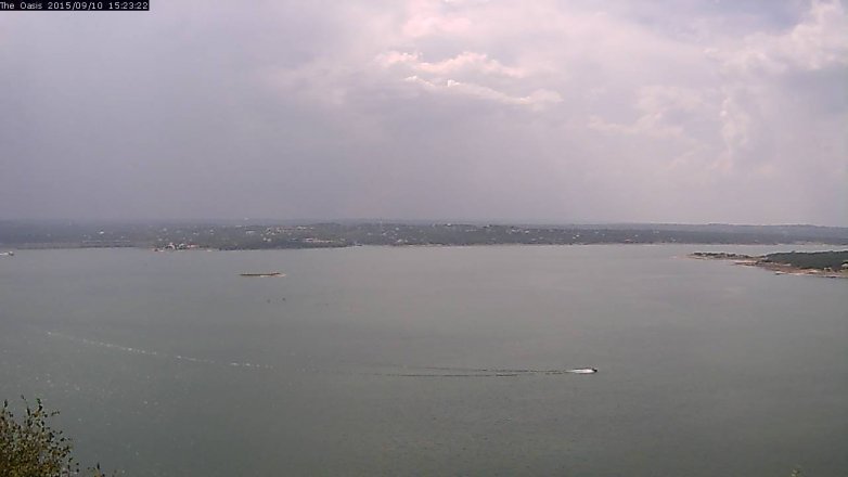 Lake Travis webcam, September 10, 2015 2:30 PM CT