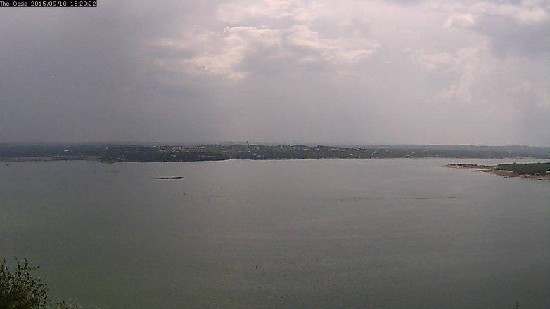 Lake Travis webcam, September 10, 2015 2:35 PM CT