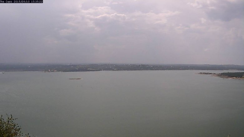Lake Travis webcam, September 10, 2015 2:40 PM CT